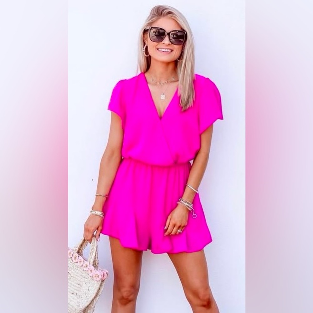 Hot Pink Romper